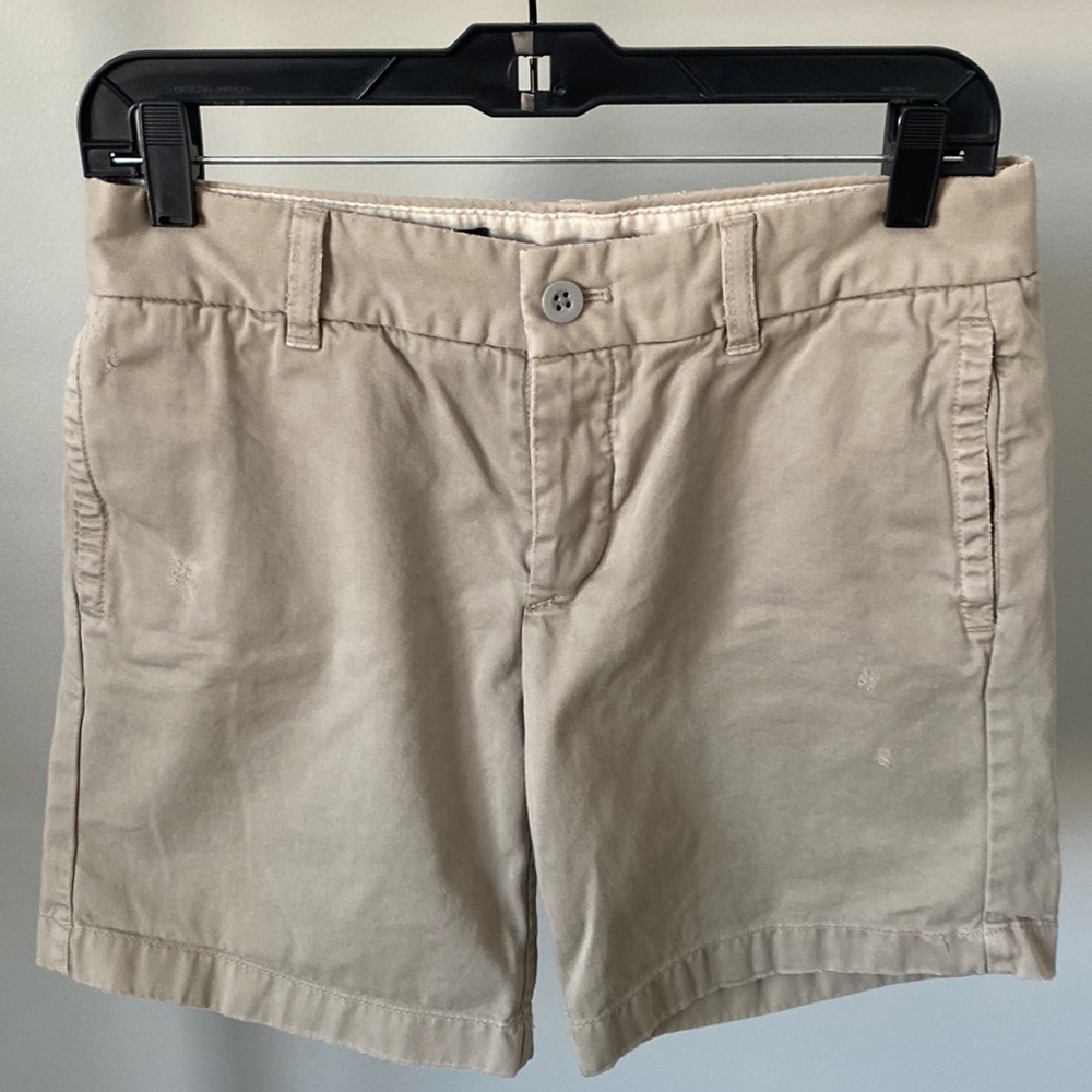 J. Crew khaki size 2 broken in boyfriend chino shorts